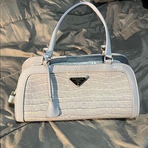 Prada Embossed Leather Satchel